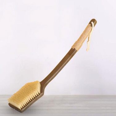 Body brushes for women, boar bristles, long handle, bath brushes, back scrubbers for men, bamboo shower brushes