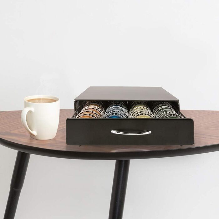 Тримач для капсул Vertuo Nespresso VertuoLine HiveNets - металевий органайзер, ящик для 40 капсул, чорний