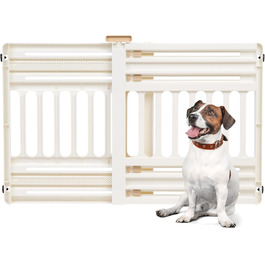 Захисний бар'єр для тварин Iris Ohyama PBR-600, пластиковий, без свердління, білий/кремовий, L64 x B61 x H5 см