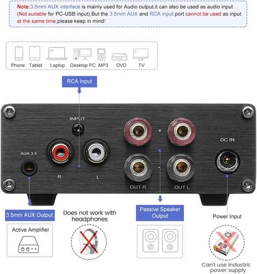 AIYIMA A07 TPA3255 стерео аудіо міні-підсилювач 2x300 Вт Hi-Fi, клас D, інтегрований цифровий підсилювач 2.0 для колонок і домашнього кінотеатру, 32V 5A блок живлення, для DIY