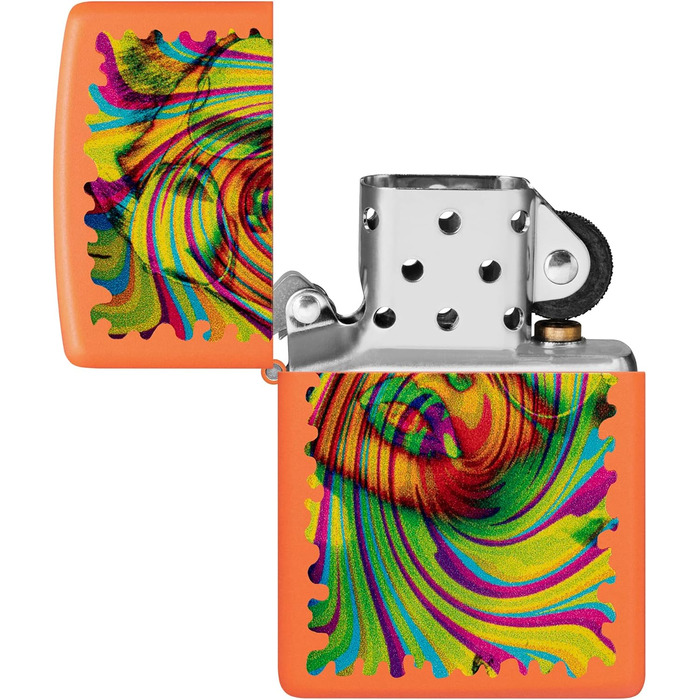 Запальничка Zippo з окулярами, матова, помаранчева