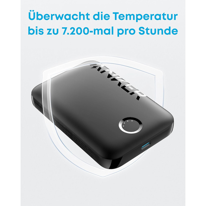 Anker PowerCore Magnetic 5K: бездротова батарея 5000mAh для iPhone 17/16/15/14/13/12 (Чорний)