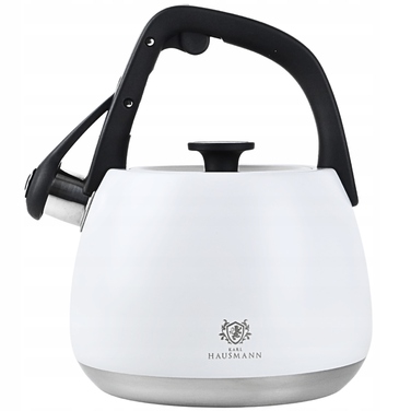 Класичний сталевий чайник Karl Hausmann, 2,2 л, білий/сріблястий/сірий