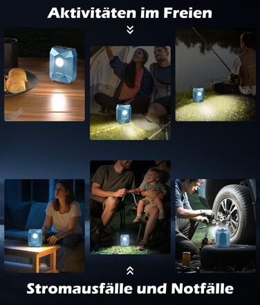 Портативна душова кабіна WADEO з акумулятором, помпою та підсвічуванням, 120 хвилин роботи, LED-ліхтар, мобільний душ-сет з 2м шлангом, душовою насадкою, тримачем та відром для саду, миття автомобіля, домашніх тварин, пляжу, подорожей (Блакитний, з відром