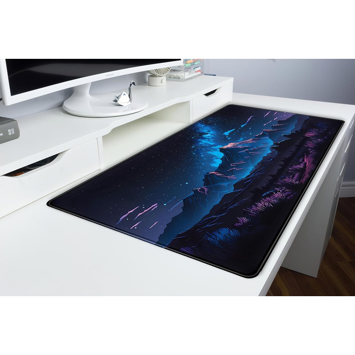 Килимок для миші та клавіатури Moon Mushroom XXL 80x40 см (Blue Mountain)