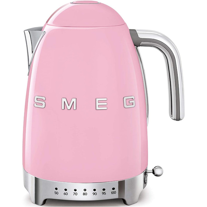 Smeg KLF04PKEU Kettle, 2400W, Metal, 1.7 liters, Pastel Pink Rose