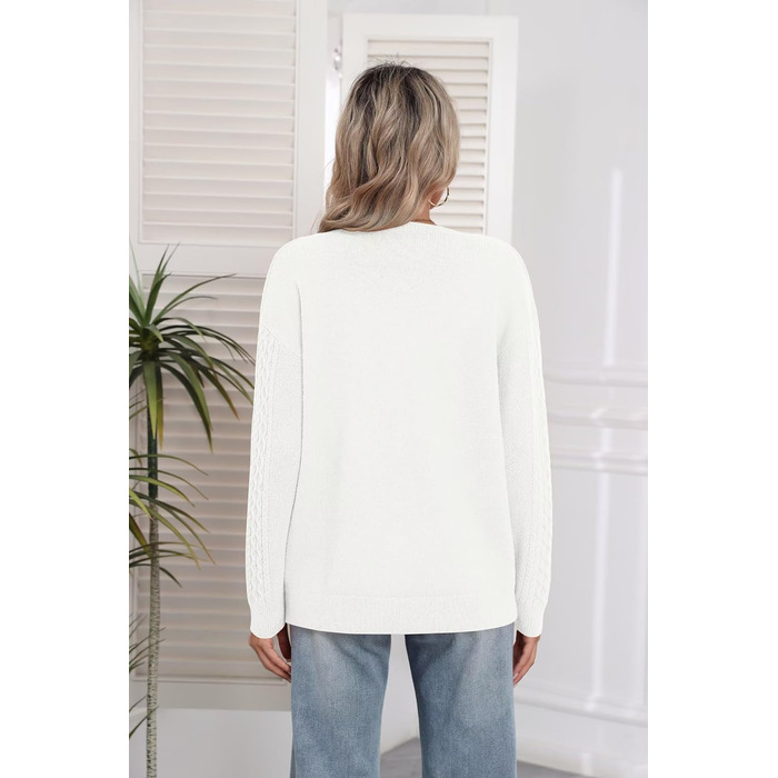 Кардиган жіночий в'язаний Daen Langar Oversize, білий, розмір XXL