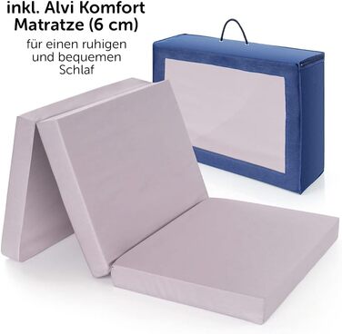 hauck Baby Travel Cot Set Dream n Play with Mattress - foldable baby travel cot with bag - Blue Waterblue