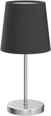 Стійка лампа B.K.Licht Vintage з абажуром з тканини, чорного кольору, 33x20 см | Стійка лампа для дому, офісу, читання