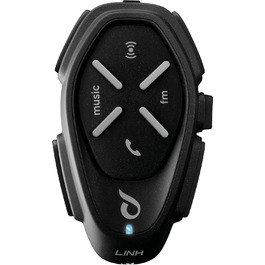 Bluetooth-гарнітура Interphone LINK для мотоциклів, 2 шт — водонепроникна, до 2-х користувачів, дальність 300 м, 20 годин розмови, 40 днів у режимі очікування, з FM-радіо, GPS, MP3