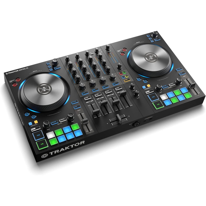 DJ контролер Native Instruments Traktor Kontrol S3 4-канальний з 16 педами та інтегрованою звуковою картою, Traktor Pro 4