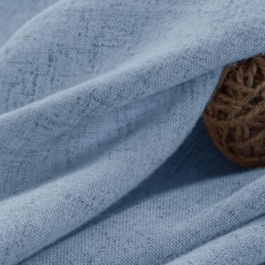 Шторка для душу Awellife з льону, стиль бохо, сільський дім, 183x183 см, кремовий колір