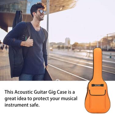 Чохол для акустичної гітари Gig Bag, 40/41 дюймів, оксфордська тканина, помаранчевий