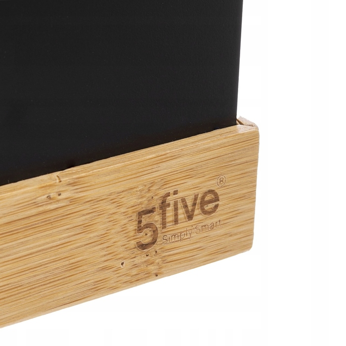 Сміттєвий кошик 5five Simply Smart Bava 5 л, чорний