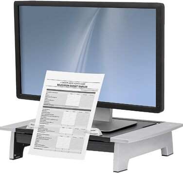 Підставка для ноутбука та монітора Fellowes Office Suites, регульована, чорна