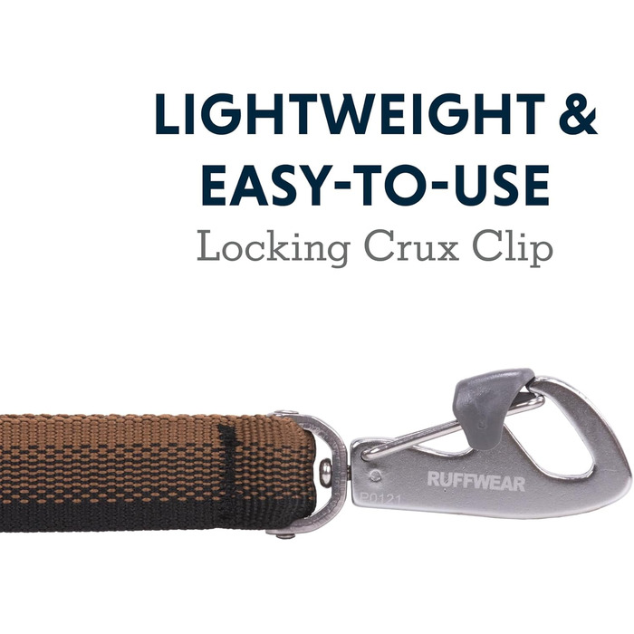 RUFFWEAR Front Lead, lightweight, 1.5 m, Strong lead with padded handle and secure swivel Crux Clip, compact, flat Tubelok webbing, Moonlight Fade