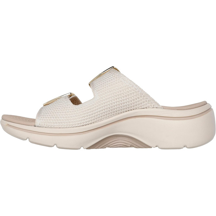 Skechers On The Go Go Walk Arch Fit 2.0 Chloe – жіночі сандалі-шльопанці 40 EU бежевого кольору