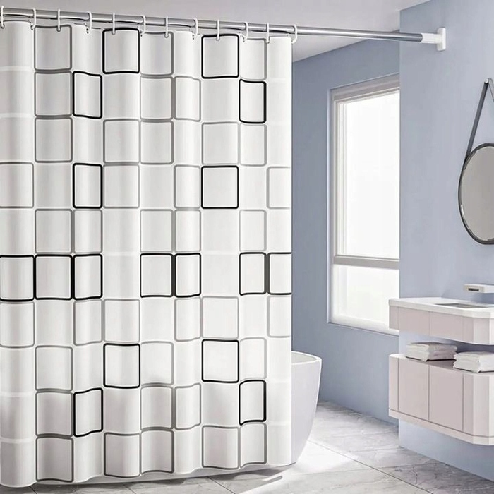 Текстильна штора для ванни Profi ID, 170 x 180 см