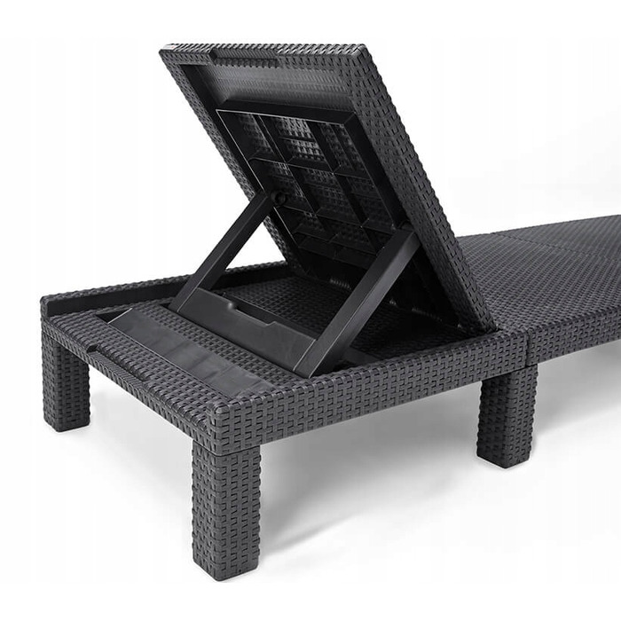 Шезлонг Keter Daytona Deluxe, пластик, чорний