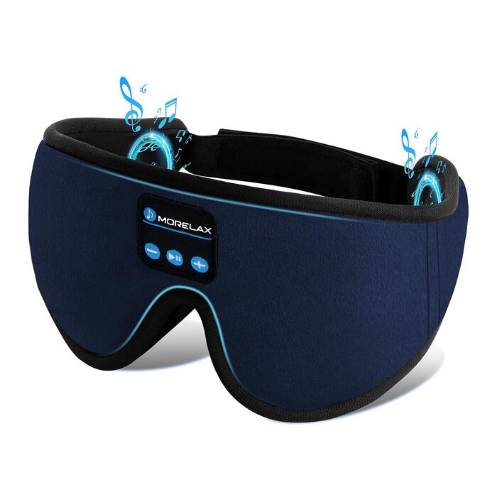 Маска для сну з Bluetooth навушниками 3D, бездротова маска для сну з музикою для бічних та спинних положень, навушники для сну