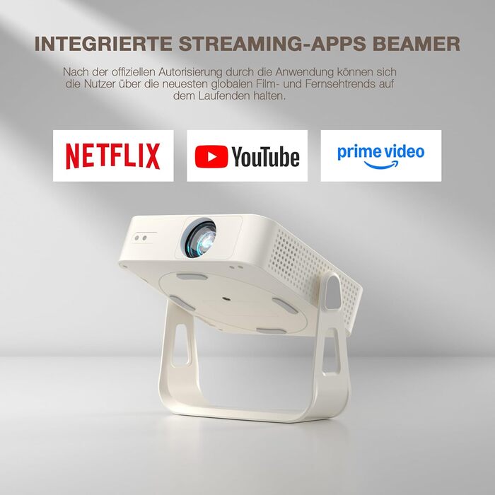 Mini проєктор VOPLLS 4K з автофокусом та корекцією трапеції: Full HD WiFi6 Bluetooth, 700ANSI, для дому та на вулиці (Чорний)