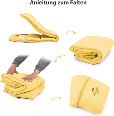 Дитячий спальний мішок Naturehike C100-Gelb для кемпінгу та подорожей (бавовна)