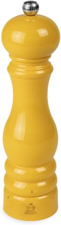 PEUGEOT - Pfeffermühle Paris u'Select 22 cm - ParisRama - 6 pre-set grind settings - Made from PEFC-certified wood - French know-how - Lacquered in saffron yellow