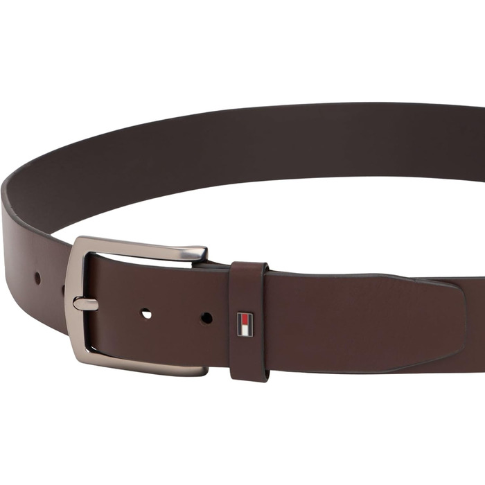 Чоловічий шкіряний ремінь Tommy Hilfiger Denton 4.0, колір коричневий (Coffee Bean)