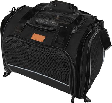 Транспортна переноска для кота/собаки: переноска для маленьких собак та котів (колір: коричневий, розмір: 51x36x33 см)