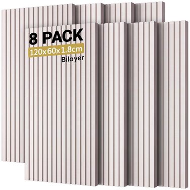 Акустичні панелі TONOR самоклеючі для шумоізоляції, звукопоглинаючі панелі для стін у студію, офіс та дім, 120x60x1.9 см, колір верблюжий (набір 8 шт)