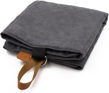 Килимок для собак Paws&Co: портативний, складаний, 75x50 см (M, сірий)