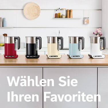 Bosch Kettle Styline TWK8614P, automatic shut-off, overheat protection, temperature selection, keep-warm function, 1.5 L, 2400 W, red