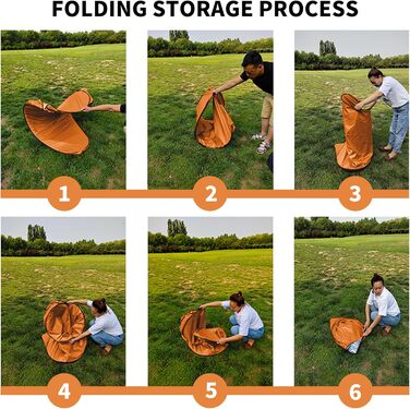 OUUTMEE Pop-Up Shower Tent - Portable Changing Room for Beach, Outdoor UV Protection - Camping Shower Tent for Hiking, Beach, Picnics, Fishing (59