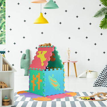 Relaxdays Puzzle Mat Robot Parts