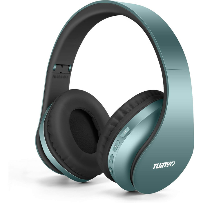 Bluetooth навушники TUINYO Over Ear з мікрофоном, HiFi стерео, складні, бездротові