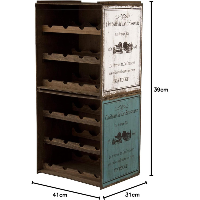 Wine rack (Hell) bottle rack shelf wine cabinet kitchen rack vintage used shabby chic