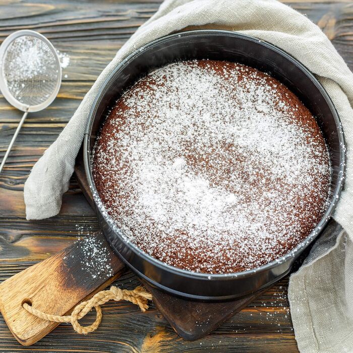 Набір форм для випічки Relaxdays, 4 шт., Ø 18/24/26/28 см, з антипригарним покриттям, до 220 °C, круглі, сірі