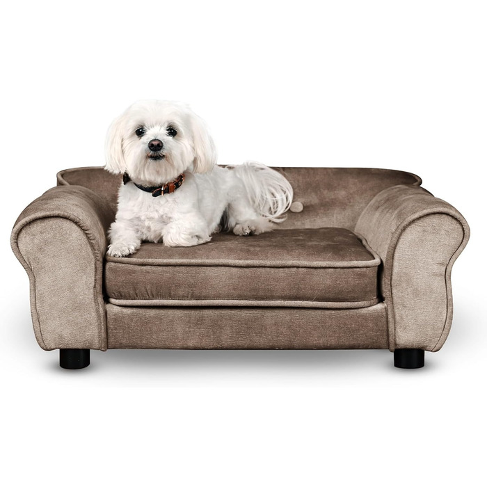 Диван для домашніх тварин MG Design темно-зелений – стабільний дерев'яний каркас, м'яке оздоблення, легко чиститься. Підходить для собак та котів, збірно-розбірний. Темно-зелений, W12 (Сірий – W04)