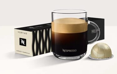 Капсули Nespresso Vertuo Barista Creations - Золотий Карамель, Солодке Ванільне, Багатий Шоколад, Обсмажений Лісовий Горіх, 40 шт.