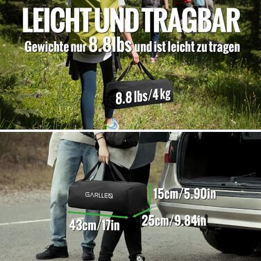 Складаний туристичний стіл Garllen 82x40 см, 2 рівня висоти (44/70 см), з розкатною стільницею, сталевий, для пікніка, грилю, саду, з сумкою