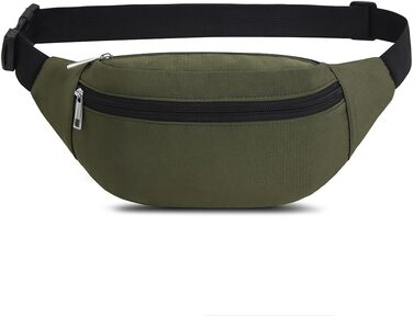 Спортивна поясна сумка на пояс, водонепроникна, для жінок та чоловіків, нейлон, для активного відпочинку, подорожей, бігу, собак, Olive-1