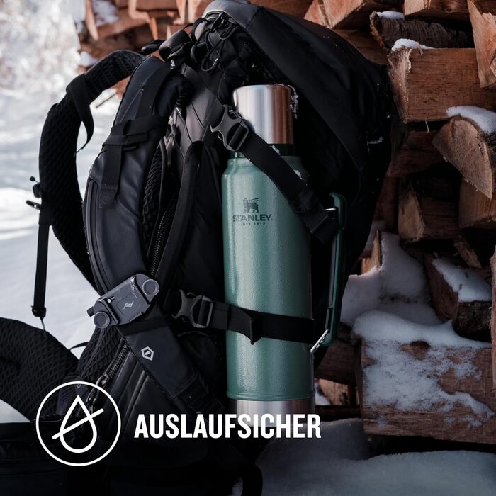 Термос Stanley Classic Legendary: 1041 мл, зелений, нержавіюча сталь, 15-48 годин, BPA-Free, для напоїв