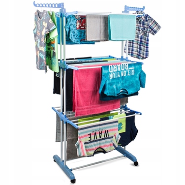 Складана вертикальна сушарка для білизни, велика підлогова стійка для балкона