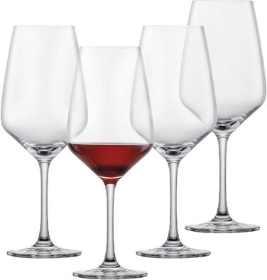 Бокали для червоного вина SCHOTT ZWIESEL Tulip, набір 4 шт, тритан-кристал, для вина, вироблено в Німеччині, можна мити в посудомийці