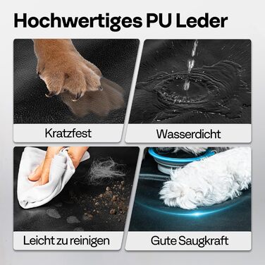 Захист для автосидіння для собак MellowMates: водовідштовхувальний, з жорсткою основою, боковими захистами та оглядовим вікном. Підходить для SUV та мінівенів.