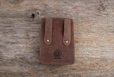Genuine Leather Belt Pouch 'Bobby' - Large Hip Bag for Women and Men – Retro Medieval/Viking/Hiking Bag (Brown)
