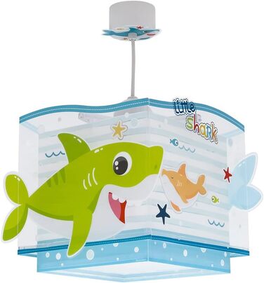 Dalber Lamp Children's Room, Children's Lamp Pendant Light, Hanging Lamp, Ceiling Light Children, Ceiling Lamp Children's Room Little Shark Sharks Animals, Ceiling Lamp Children's Room, 63472, E27