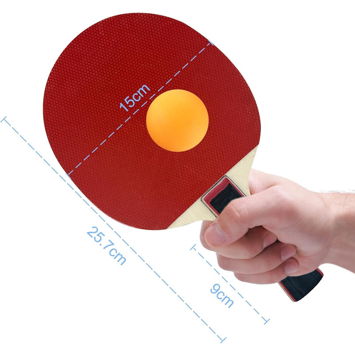 Набір для настільного тенісу: 2 ракетки, 3 м'ячі, сумка. Преміум якість, для дітей та дорослих, тренування та відпочинок (у приміщенні та на вулиці)