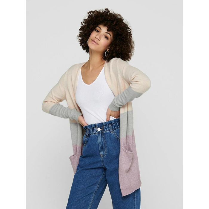 Жіноча в'язана кофта ONLQUEEN, розмір M, бежевого кольору