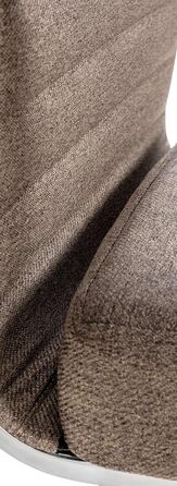 Ергономічне офісне крісло Amadora I з регулюванням висоти, поворотне на 360 градусів I з тканиною I міцне, витримує до 120 кг, колір: тауп (тканина)